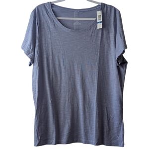 HUE WOMEN'S BLUE IMPRESSION PAJAMA TEE SIZE XL